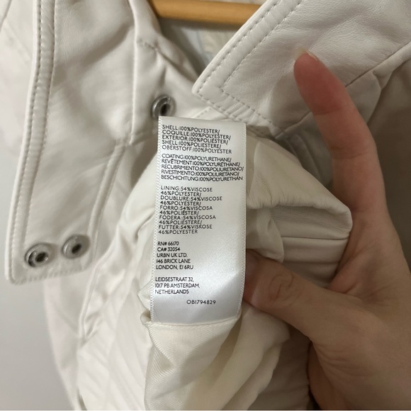 NEW Pilcro Faux-Leather Biker Vest Medium Edgy Baddie - Picture 12 of 14